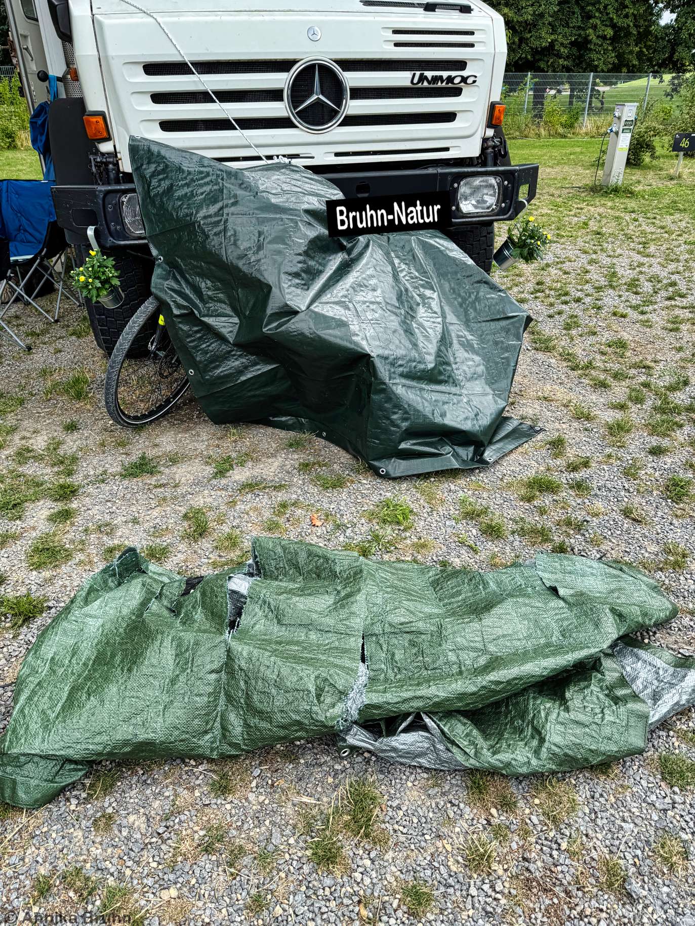 Neue Plane für Fahrrad